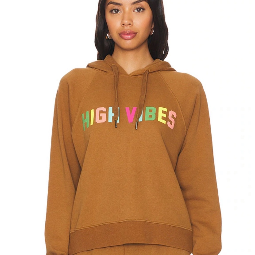 Spiritual Gangster High Vibes Harper Crop Hoodie Dolce Size Medium NWT MSRP $128